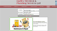 Desktop Screenshot of dudleyelectrical.com